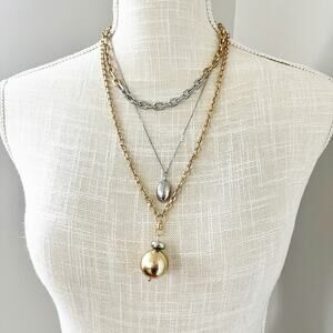 NEW Chico's Convertible Mixed Metals Necklace